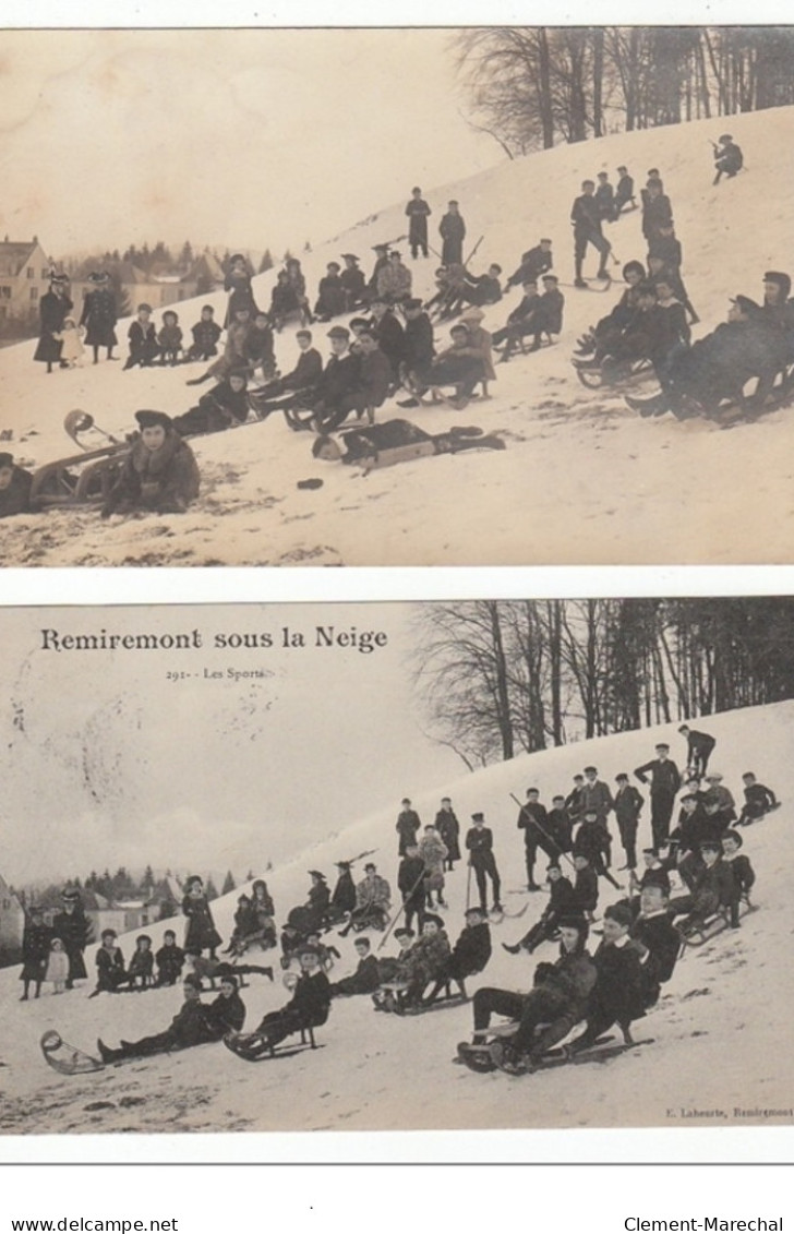 REMIREMONT : Lot De 2 Cartes Postales Dont Une Carte Photo (sports D'hiver - Enfants) - Très Bon état - Remiremont