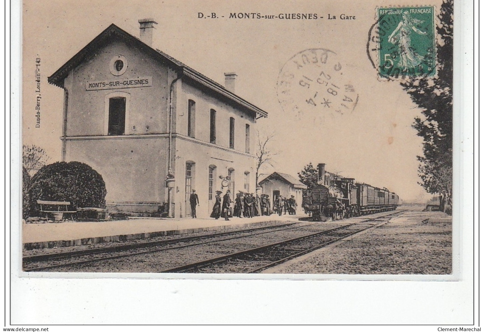 MONTS Sur GUESNES : La Gare - Très Bon état - Sonstige & Ohne Zuordnung