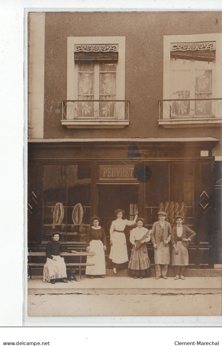 LA FERTE BERNARD : Carte Photo De La Boulangerie Peuvret - Très Bon état - La Ferte Bernard