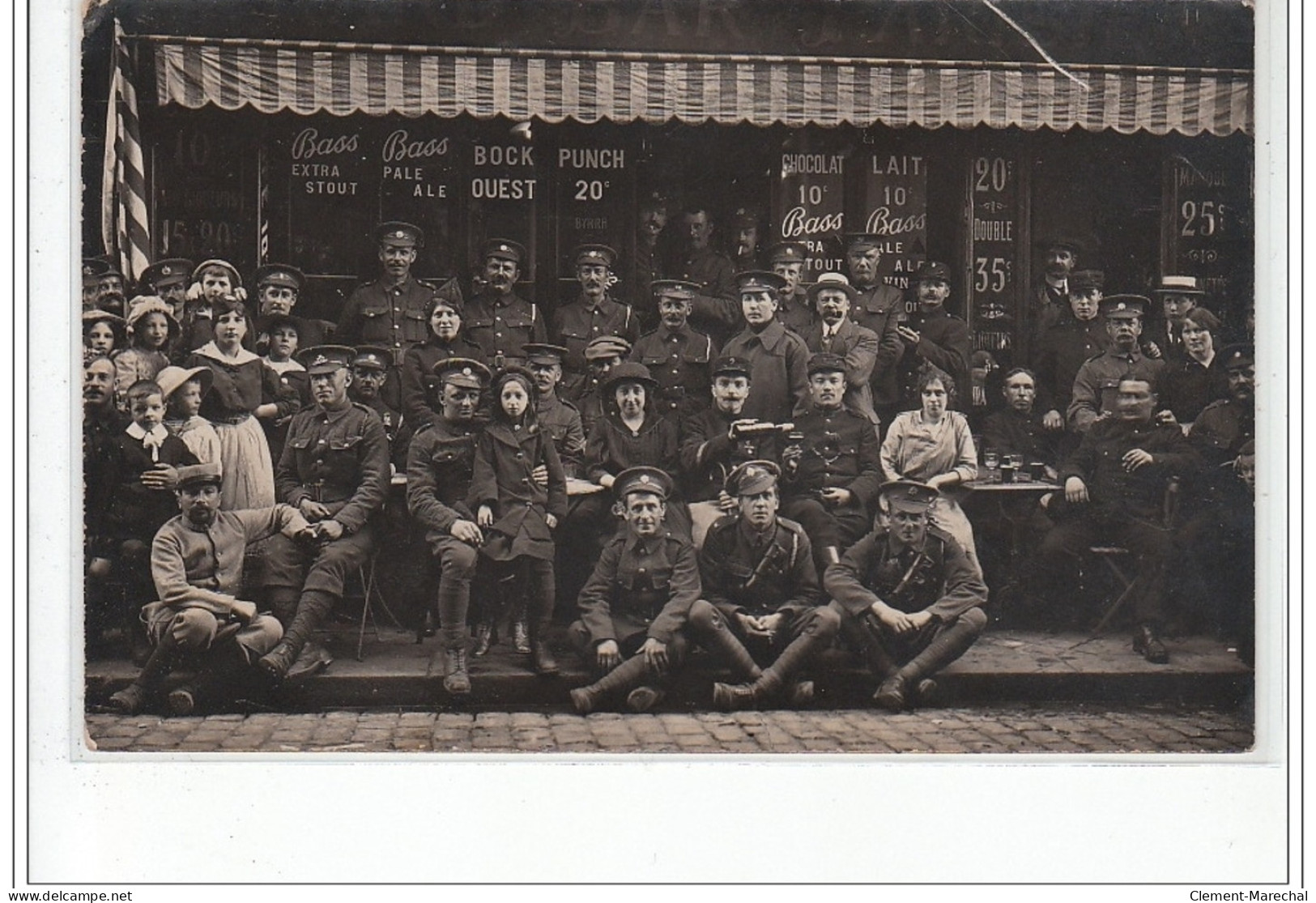 LE HAVRE : Carte Photo(café - Restaurant Et Militaires En 1915) - Très Bon état - Unclassified