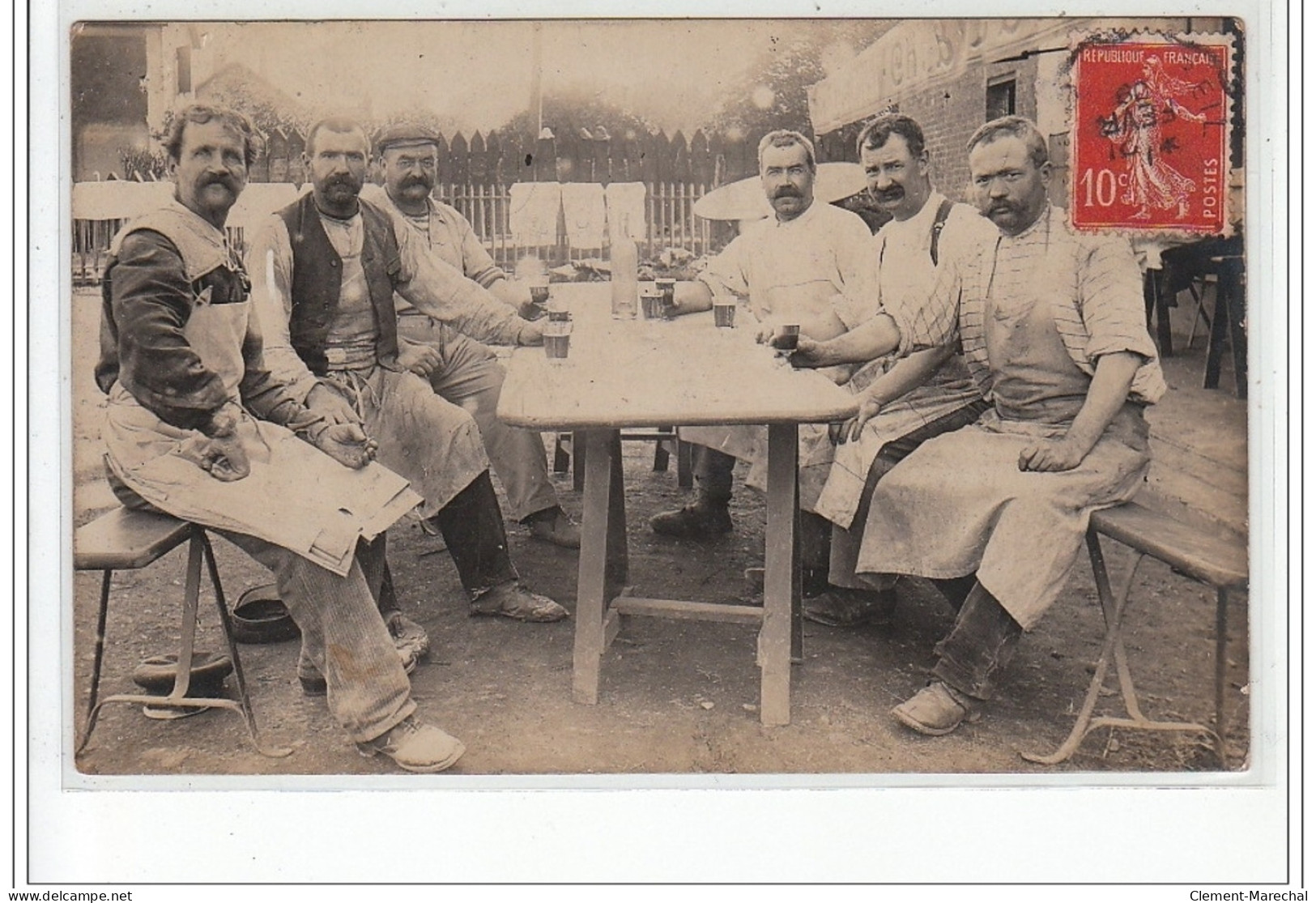 BORAN : Carte Photo D'une Terrasse De Café - Très Bon état - Boran-sur-Oise