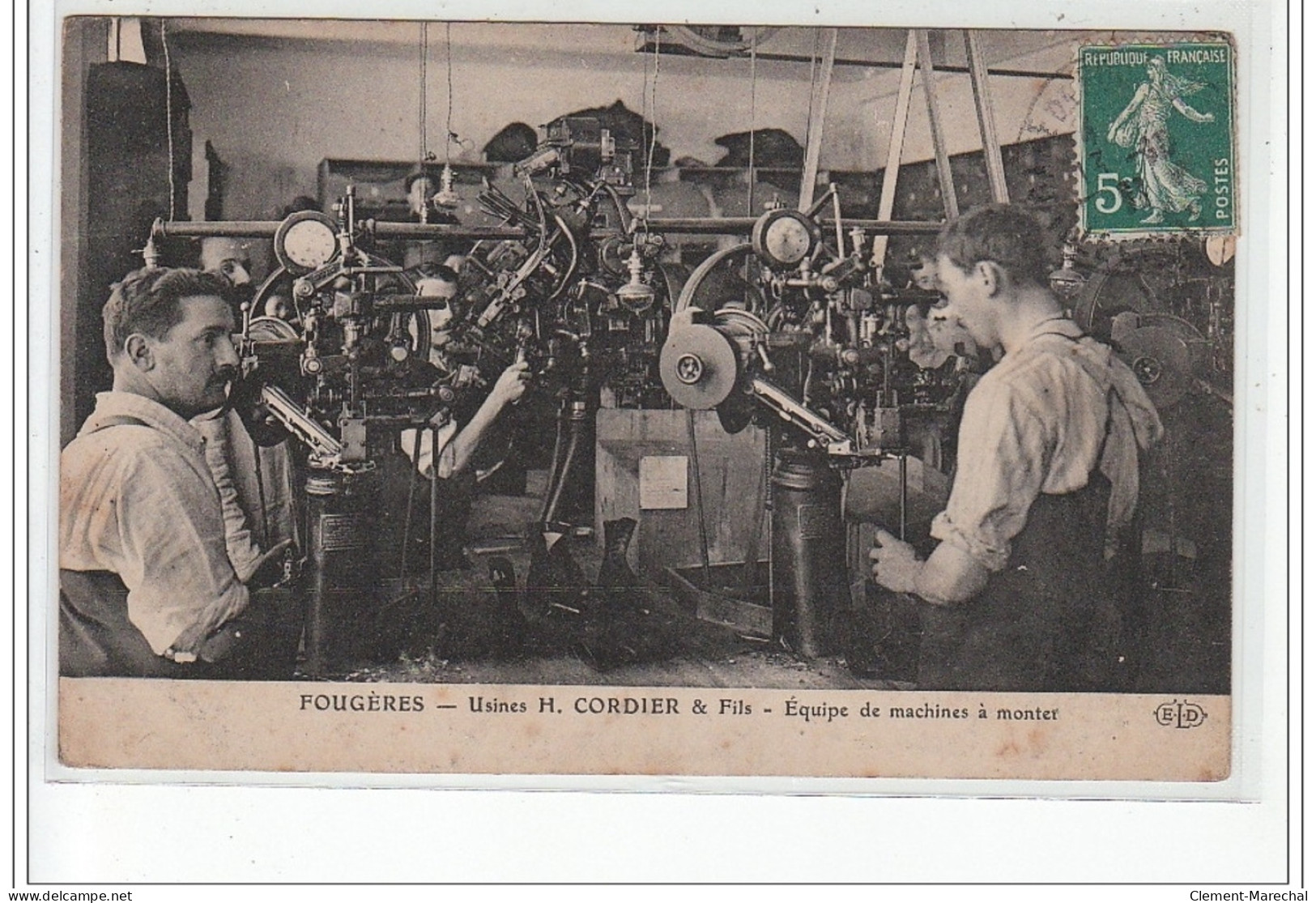 FOUGERES : Usine Cordier Et Fils - équipe De Machines à Monter - Très Bon état - Fougeres