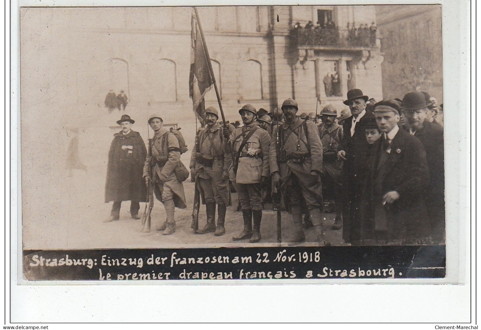 STRASBOURG : lot de 6 cartes postales """"libération de Strasbourg en 1918 (République) - très bon état