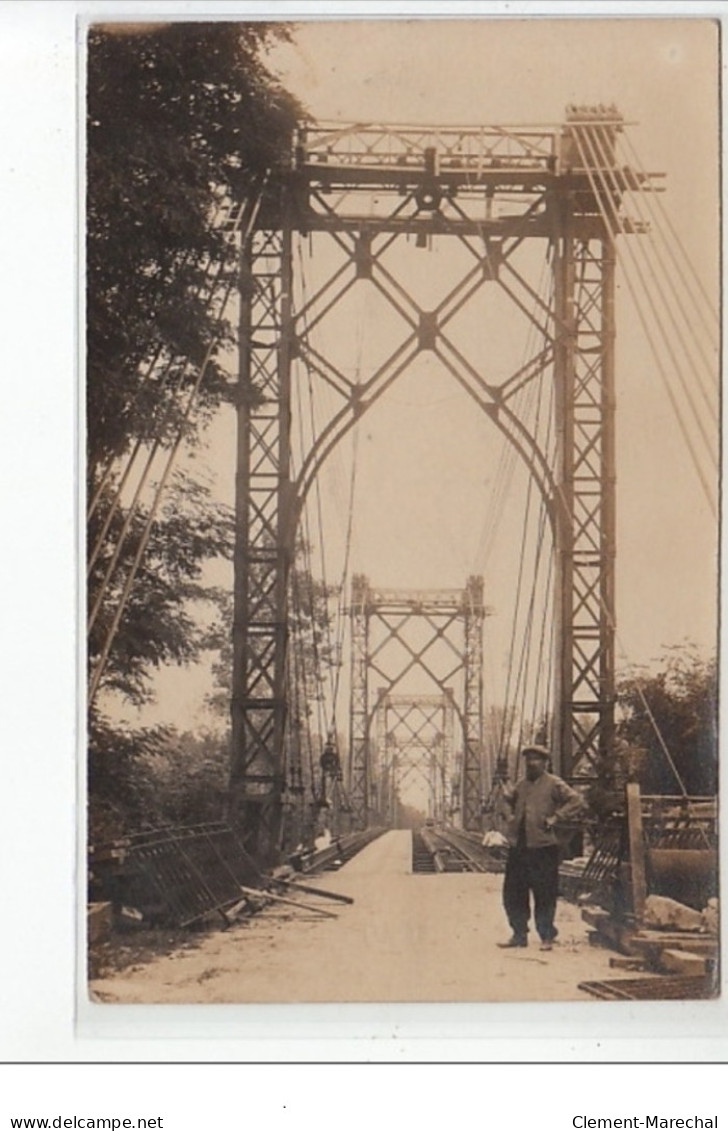 CASTELARRAZIN : Carte Photo De La Reconstruction Du Pont En 1915 - Très Bon état - Castelsarrasin
