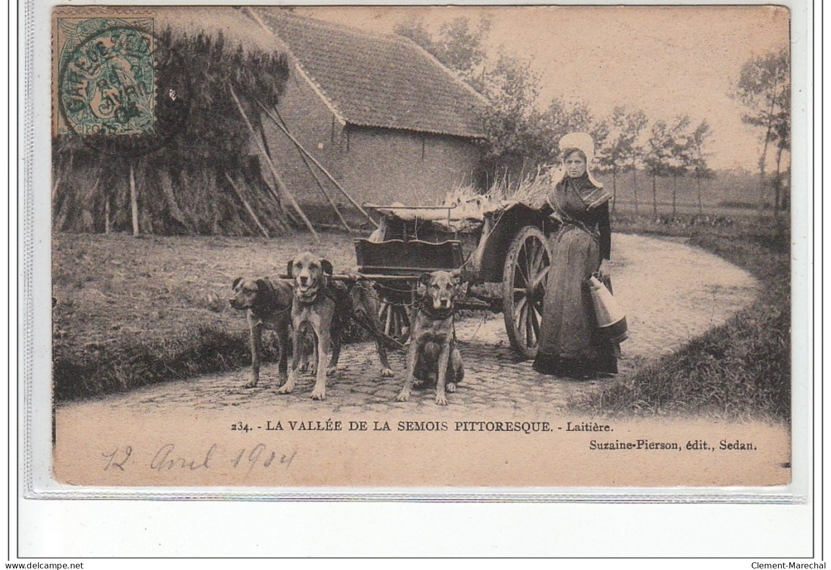 Voiture à Chiens D'une Laitière Dans La Vallée De La Semois Pittoresque- Très Bon état - Other & Unclassified