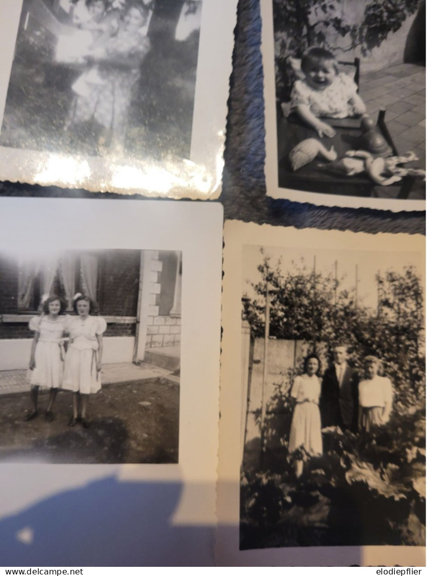 Lot De 15 Petites Photos Anciennes En Noir Et Blanc - Anonyme Personen