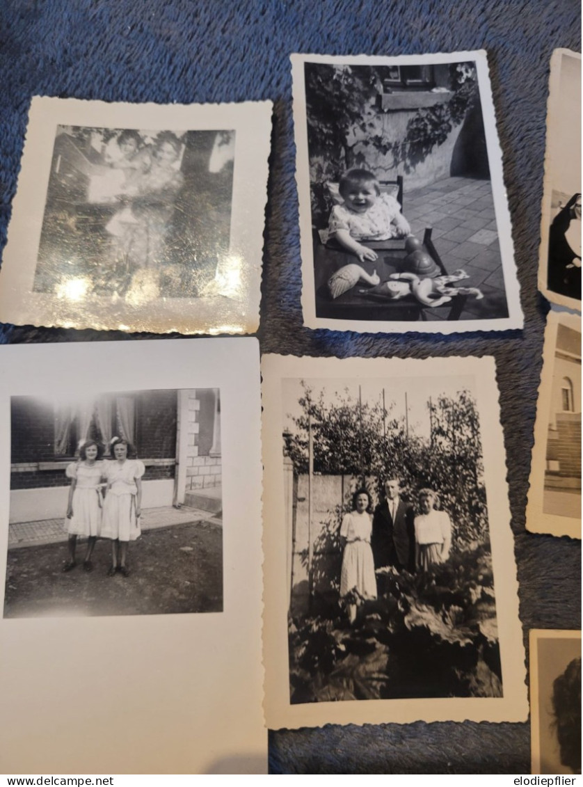 Lot De 15 Petites Photos Anciennes En Noir Et Blanc - Anonyme Personen