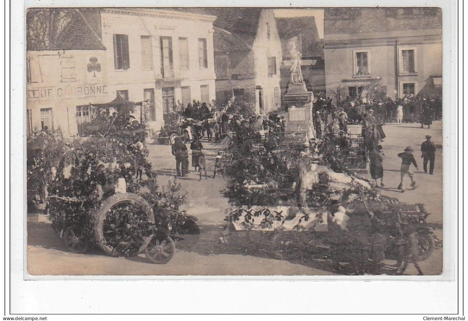 MEZIERES EN BRENNE : lot de 6 cartes photos de la cavalcade en 1925ou1926 - très bon état