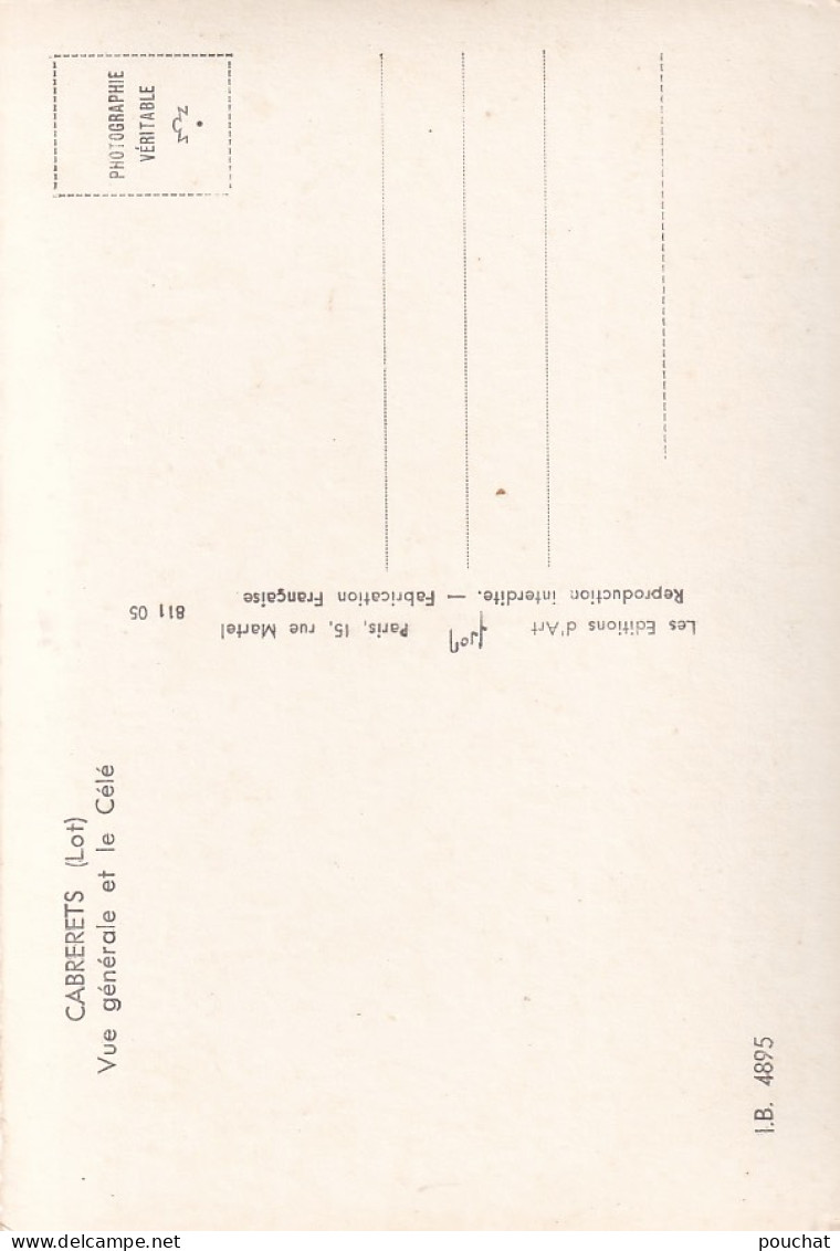 VE Nw-(46) CABRERETS - VUE GENERALE ET LE CELE - Other & Unclassified