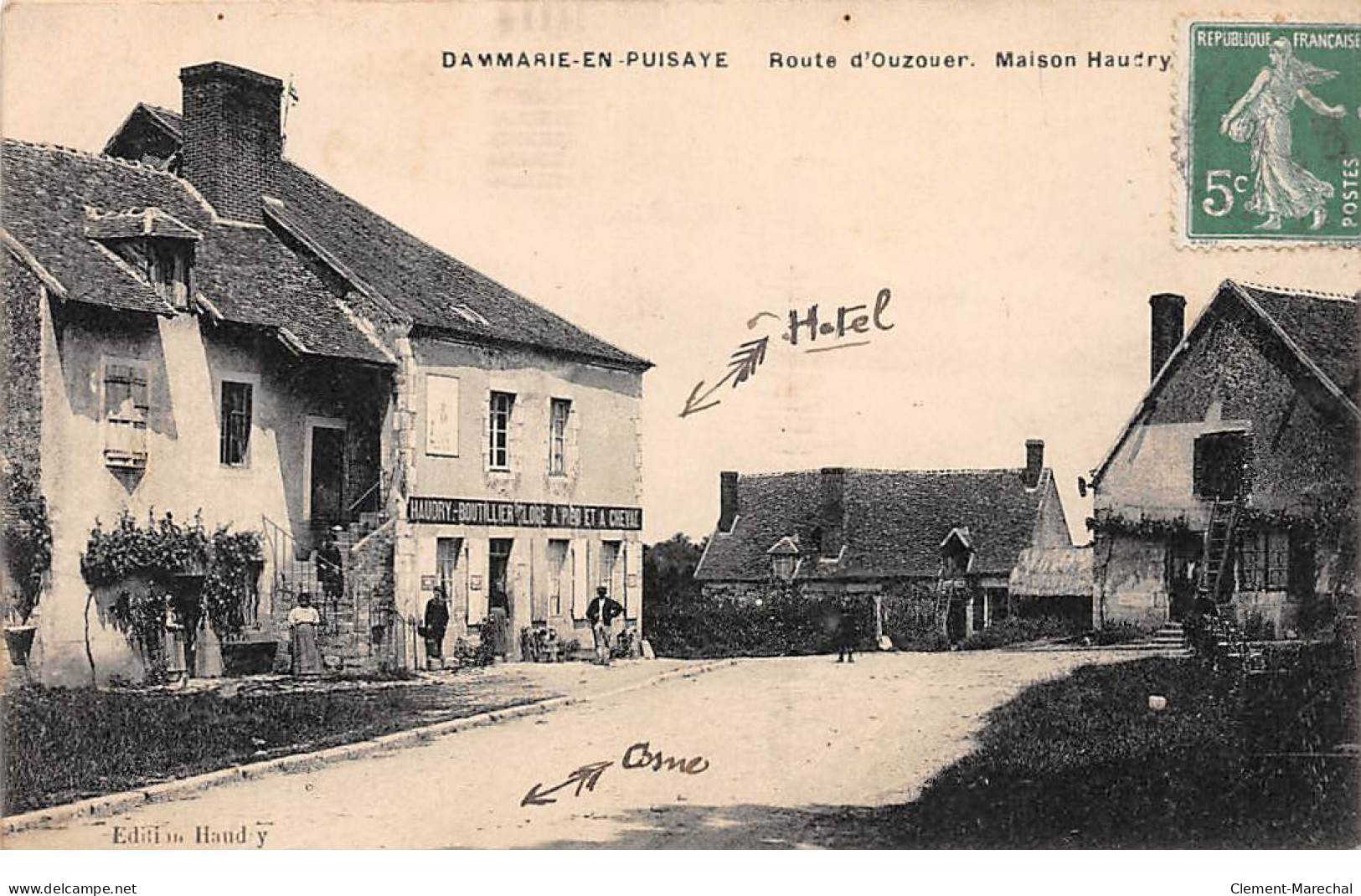 DAMMARIE EN PUISAYE - Route D'Ouzouer - Maison Haudry - Très Bon état - Autres & Non Classés