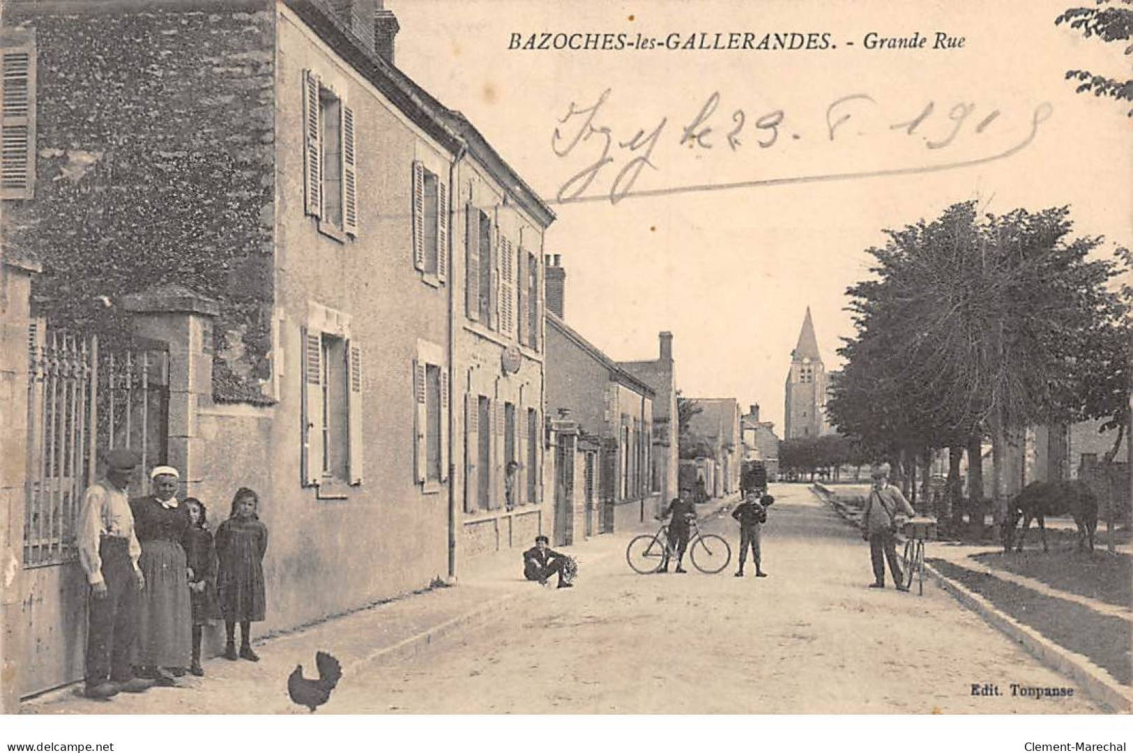 BAZOCHES LES GALLERANDES - Grande Rue - Très Bon état - Autres & Non Classés