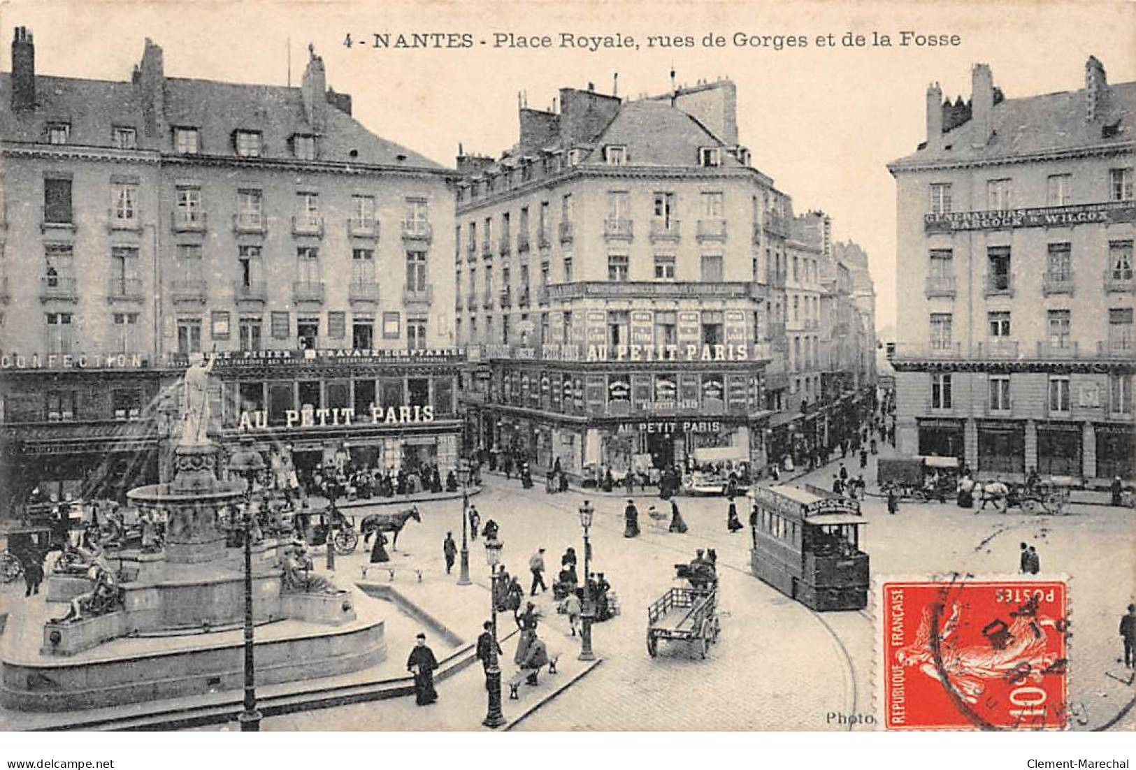 NANTES - Place Royale - Rues De Gorges Et De La Fosse - Très Bon état - Nantes