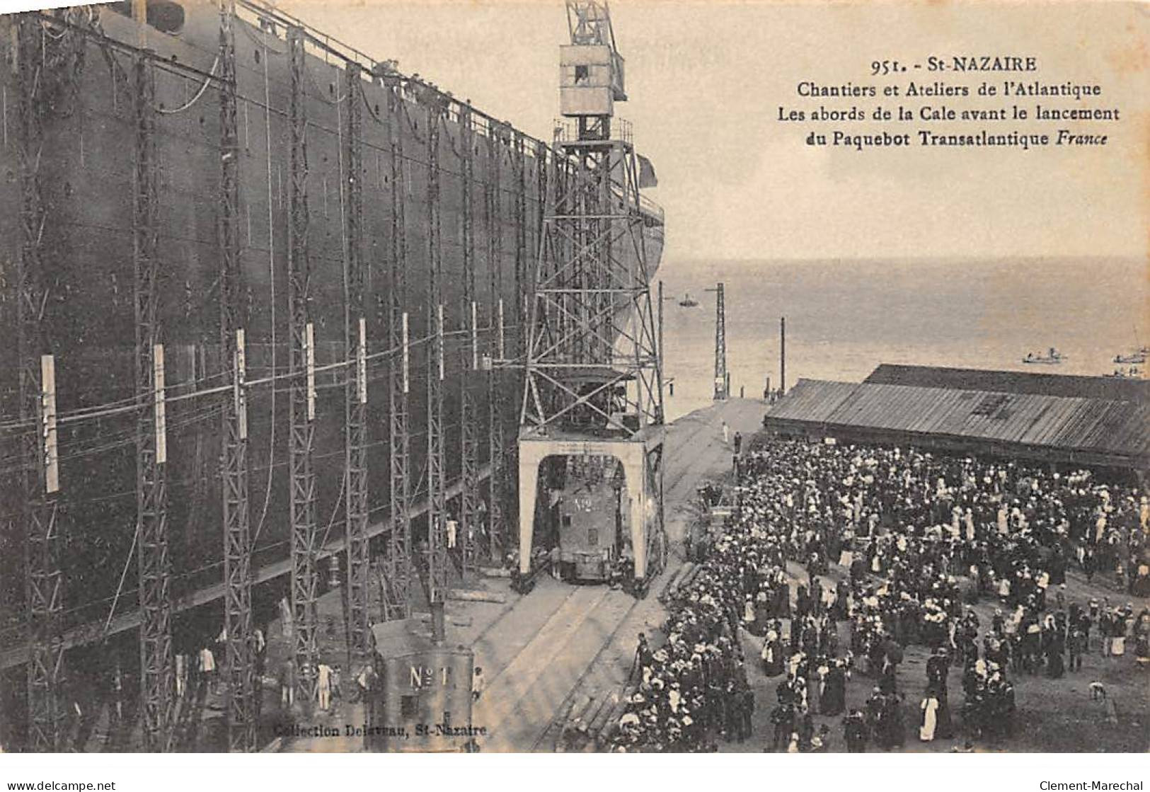 SAINT NAZAIRE - Chantiers De L'Atlantique - Cale Avant Le Lancement Du Paquebot " FRANCE " - Très Bon état - Saint Nazaire