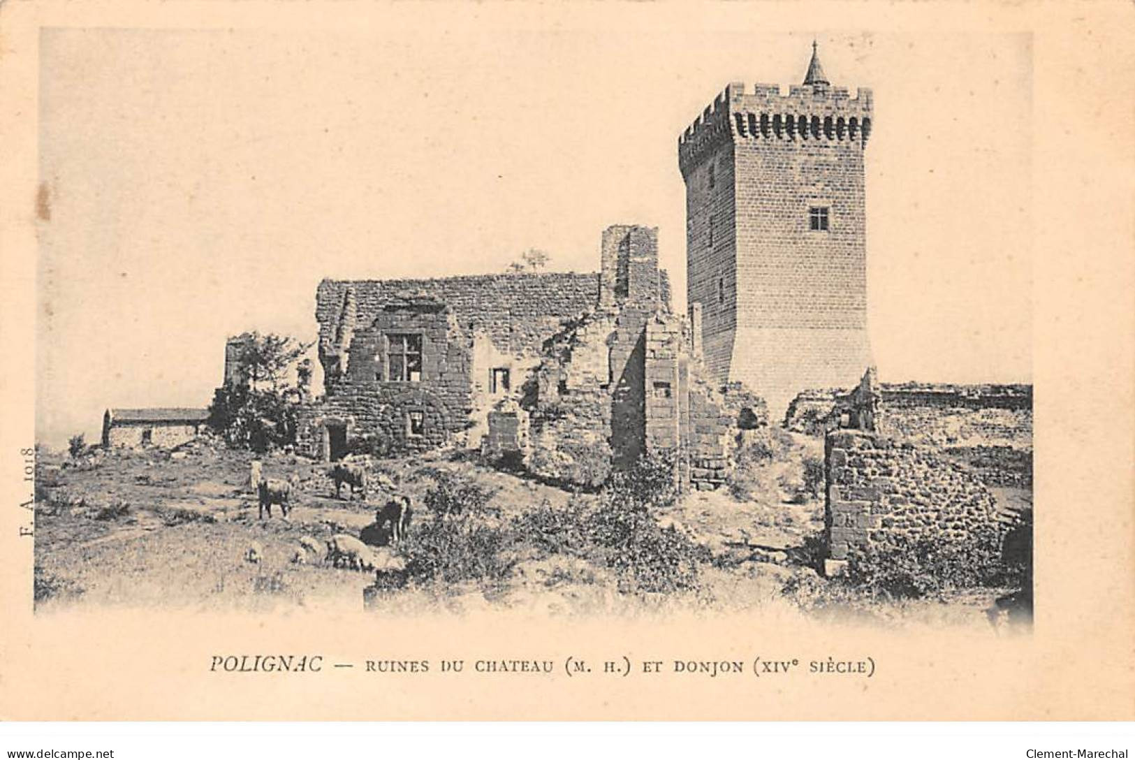 POLIGNAC - Ruines Du Château Et Donjon - Très Bon état - Autres & Non Classés