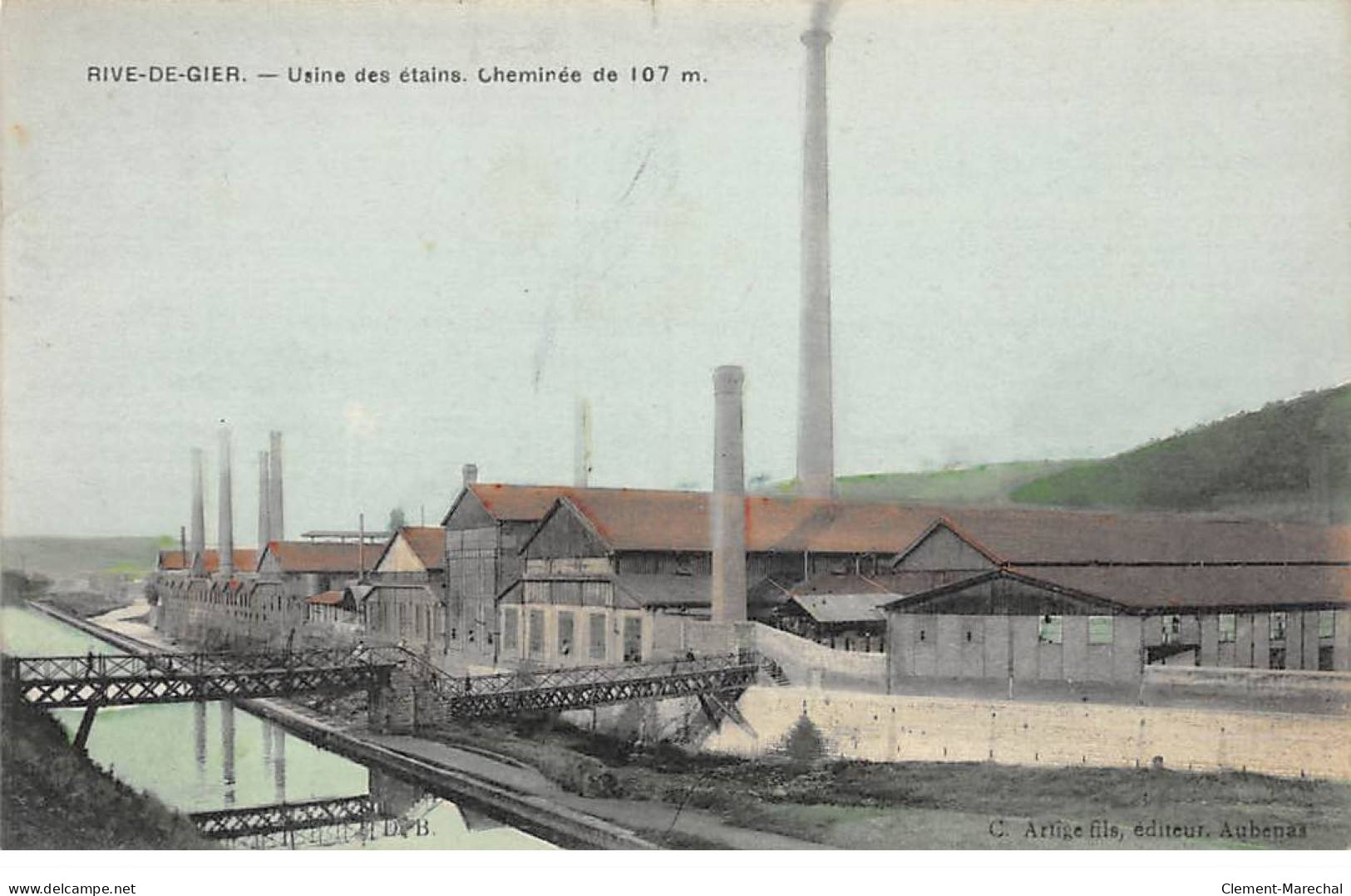 RIVE DE GIER - Usine Des Etains - Cheminée - Très Bon état - Rive De Gier