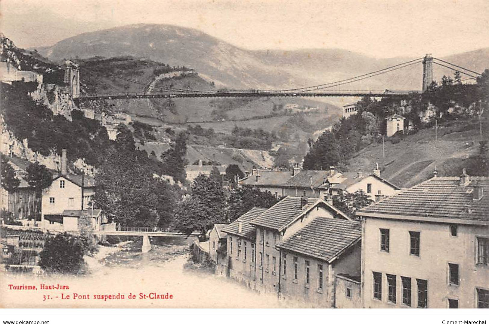 Le Pont Suspendu De SAINT CLAUDE - Très Bon état - Saint Claude