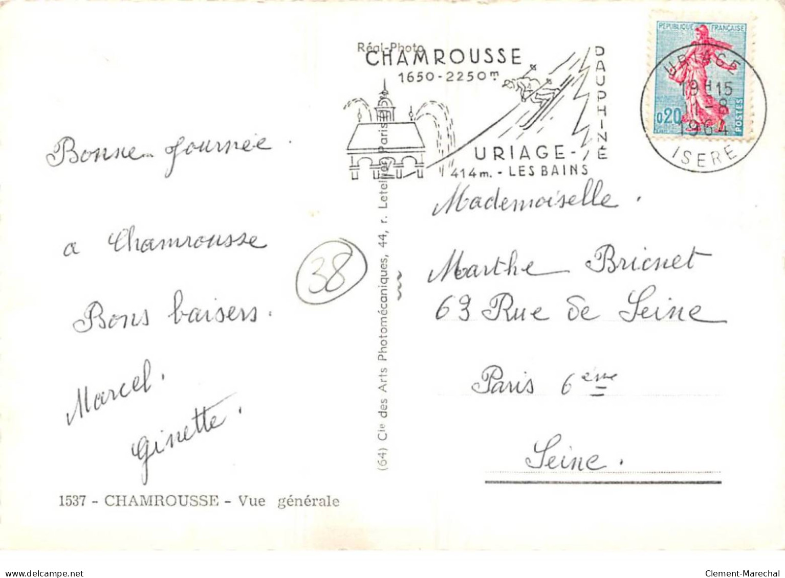 CHAMROUSSE - Vue Générale - Très Bon état - Chamrousse