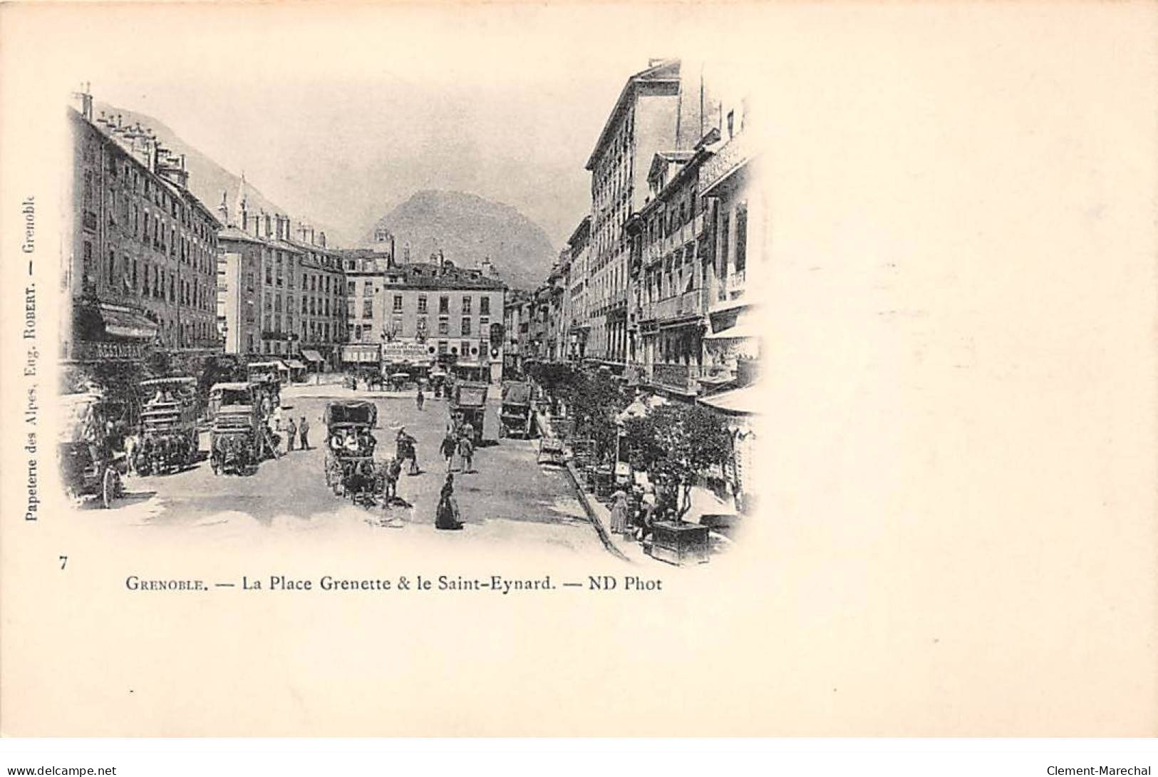 GRENOBLE - La Place Grenette Et Le Saint Eynard - Très Bon état - Grenoble