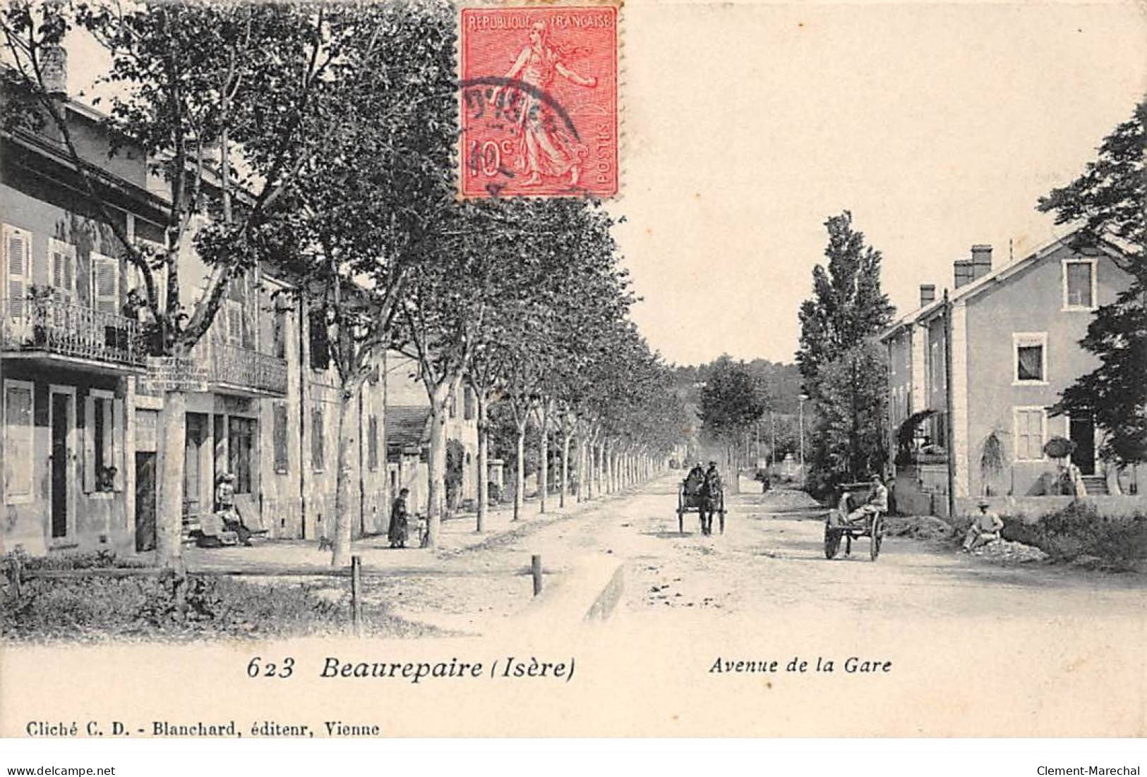 BEAUREPAIRE - Avenue De La Gare - Très Bon état - Beaurepaire