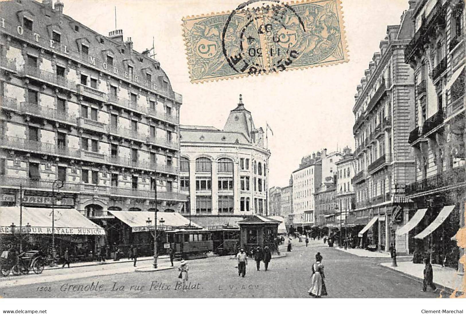 GRENOBLE - La Rue Félix Poulat - Très Bon état - Grenoble