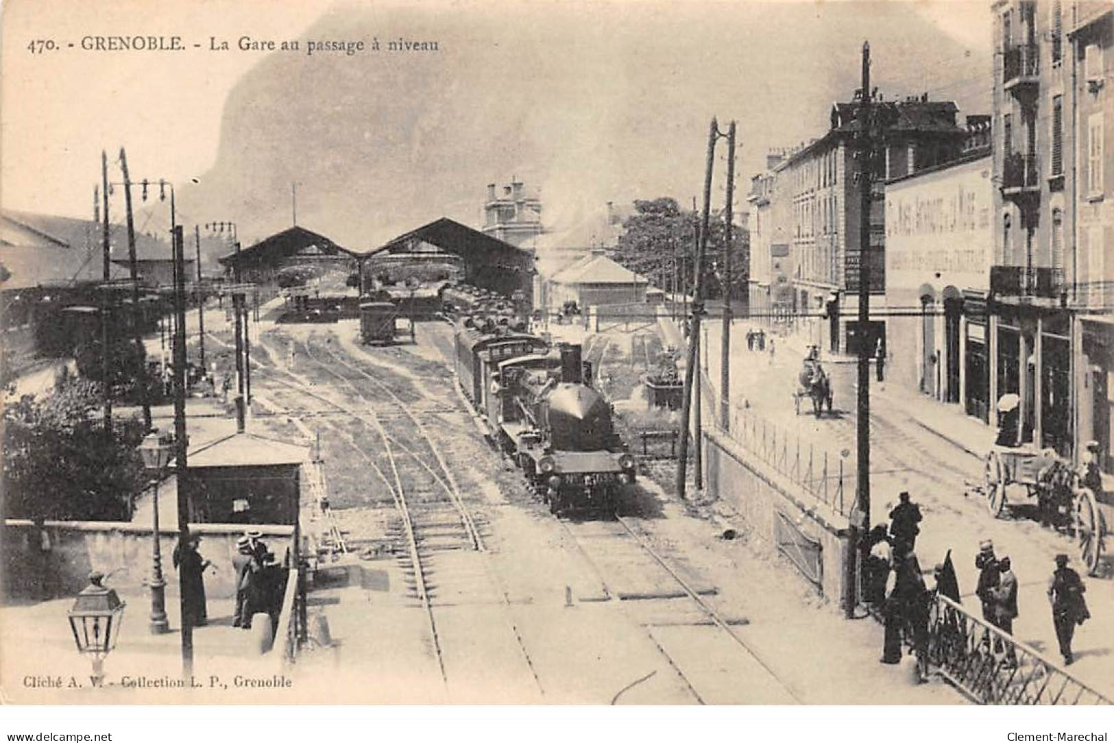 GRENOBLE - La Gare Au Passage à Niveau - Très Bon état - Grenoble