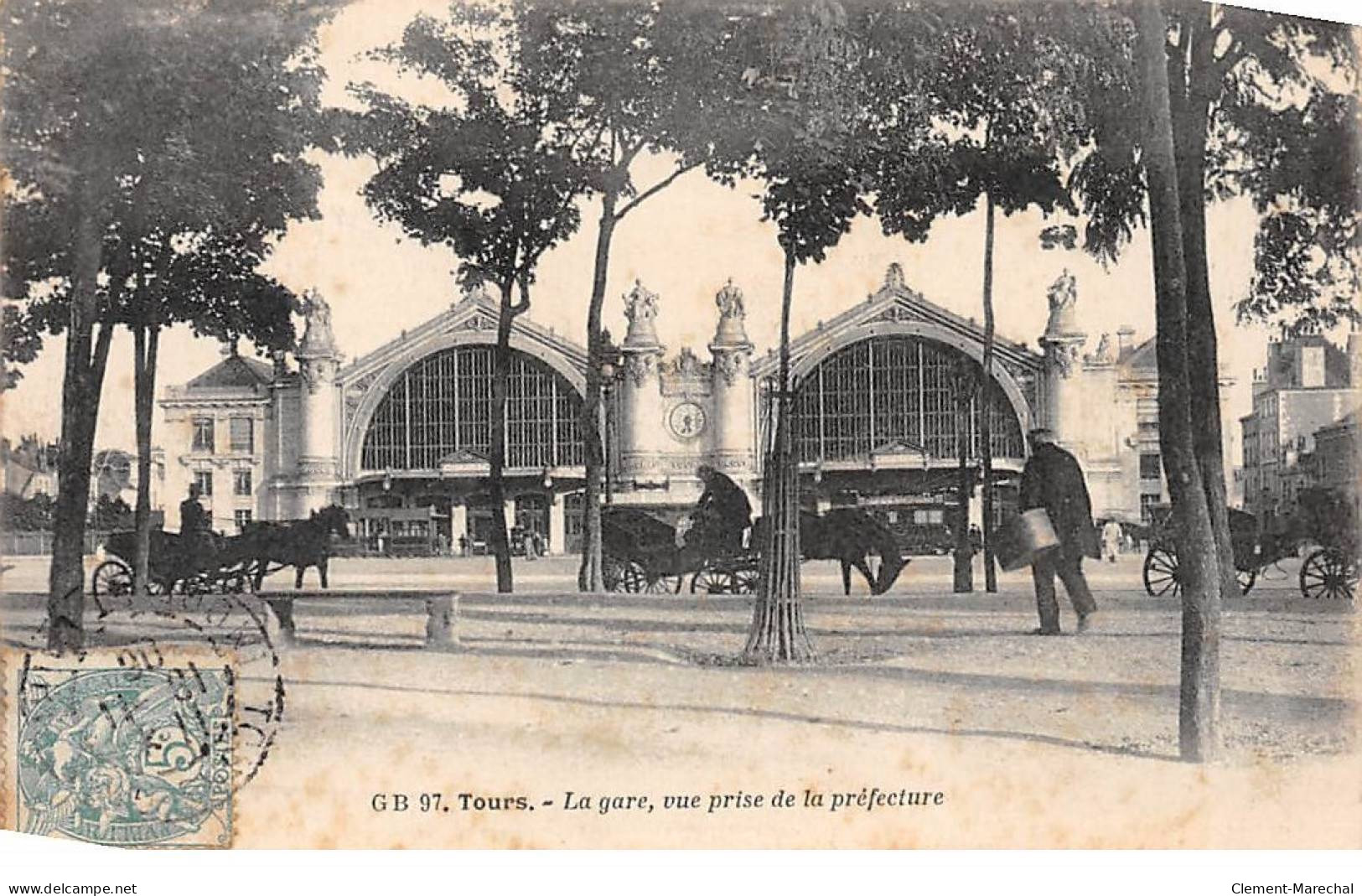 TOURS - La Gare, Vue Prise De La Préfecture - Très Bon état - Tours