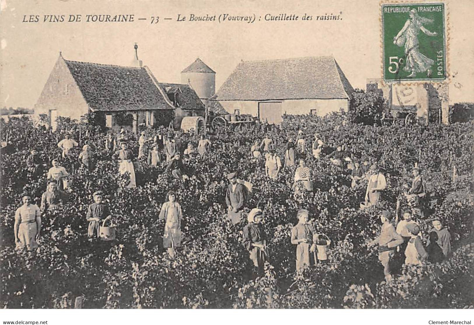 Les Vins De Touraine - LE BOUCHET - VOUVRAY - Cueillette Des Raisins - Très Bon état - Other & Unclassified