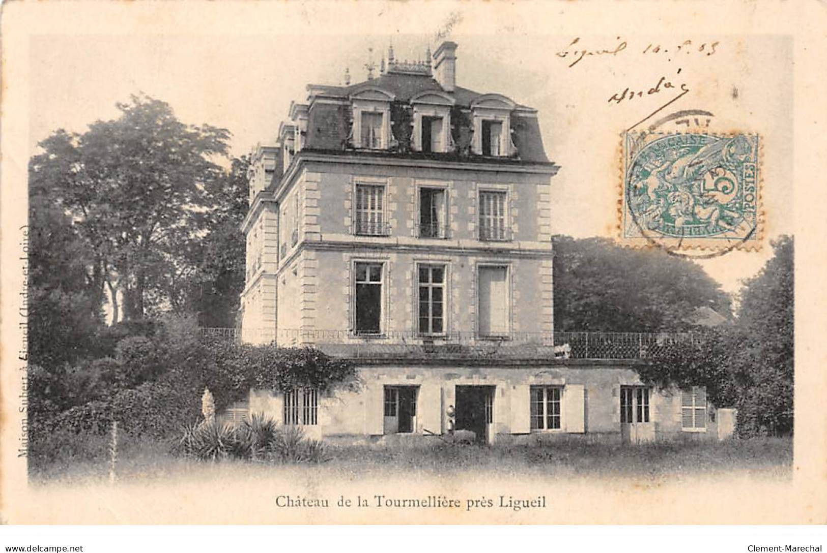 Château De LA TOURMELLIERE Près LIGUEIL - état - Other & Unclassified