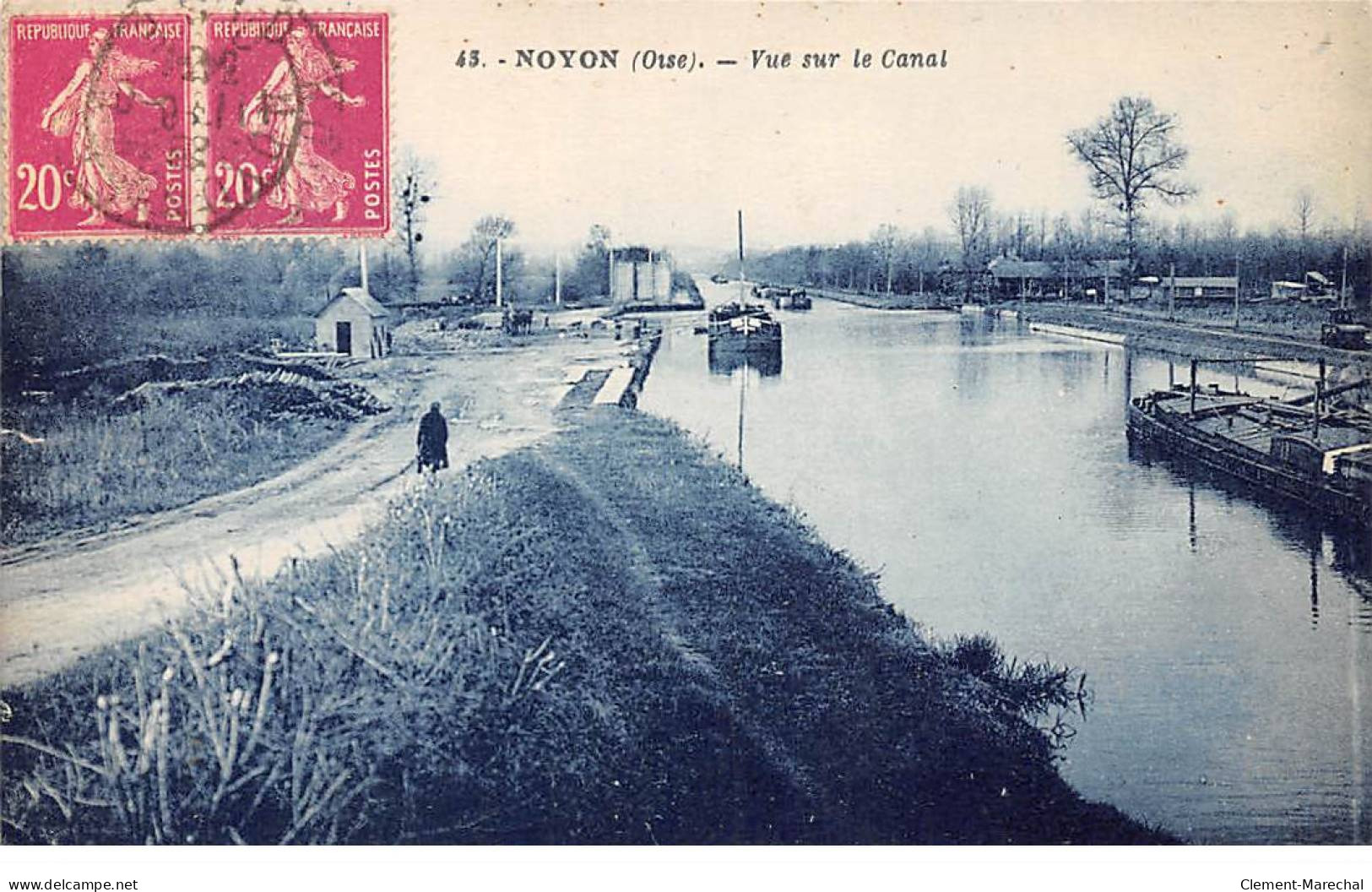 NOYON - Vue Sur Le Canal - état - Noyon