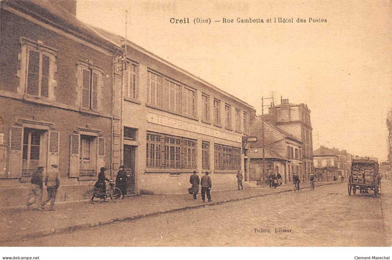 CREIL - Rue Gambetta Et L'Hôtel Des Postes - Très Bon état - Creil