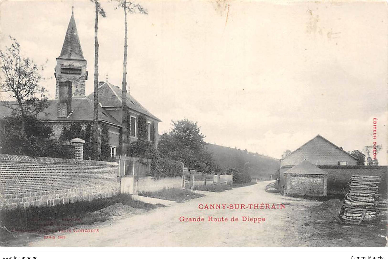 CANNY SUR THERAIN - Grande Route De Dieppe - Très Bon état - Other & Unclassified