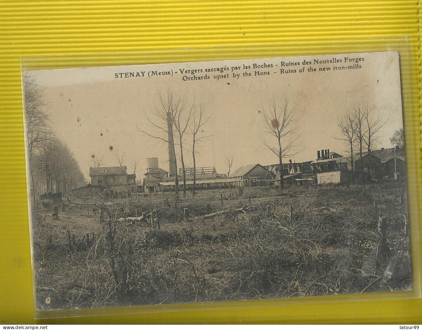 Stenay  Verges Saccages Par  Les Boches - Stenay