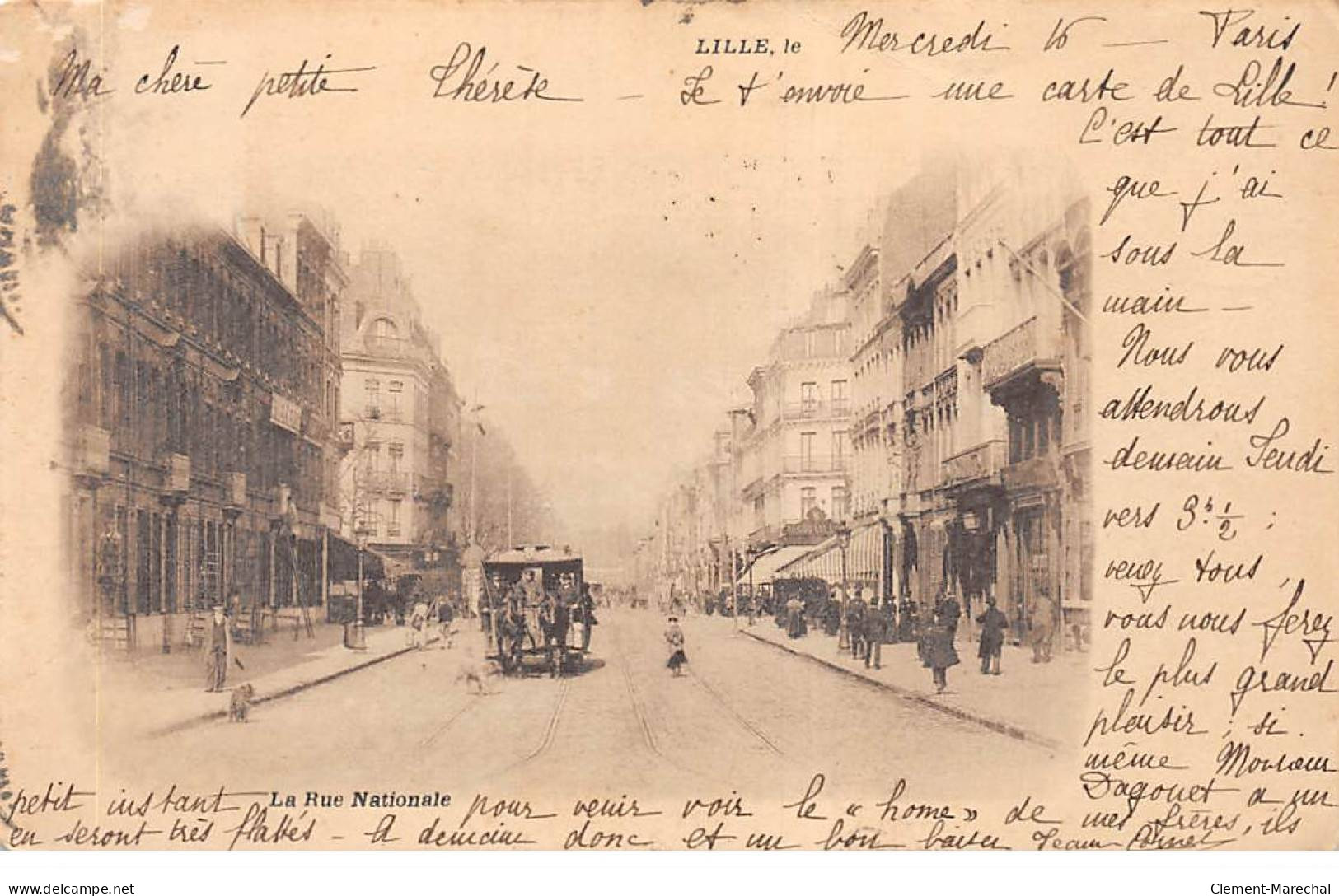 LILLE - La Rue Nationale - état - Lille