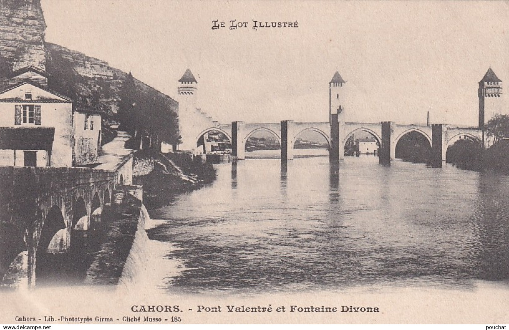 VE Nw-(46) CAHORS - PONT VALENTRE ET FONTAINE DIVONA - Cahors