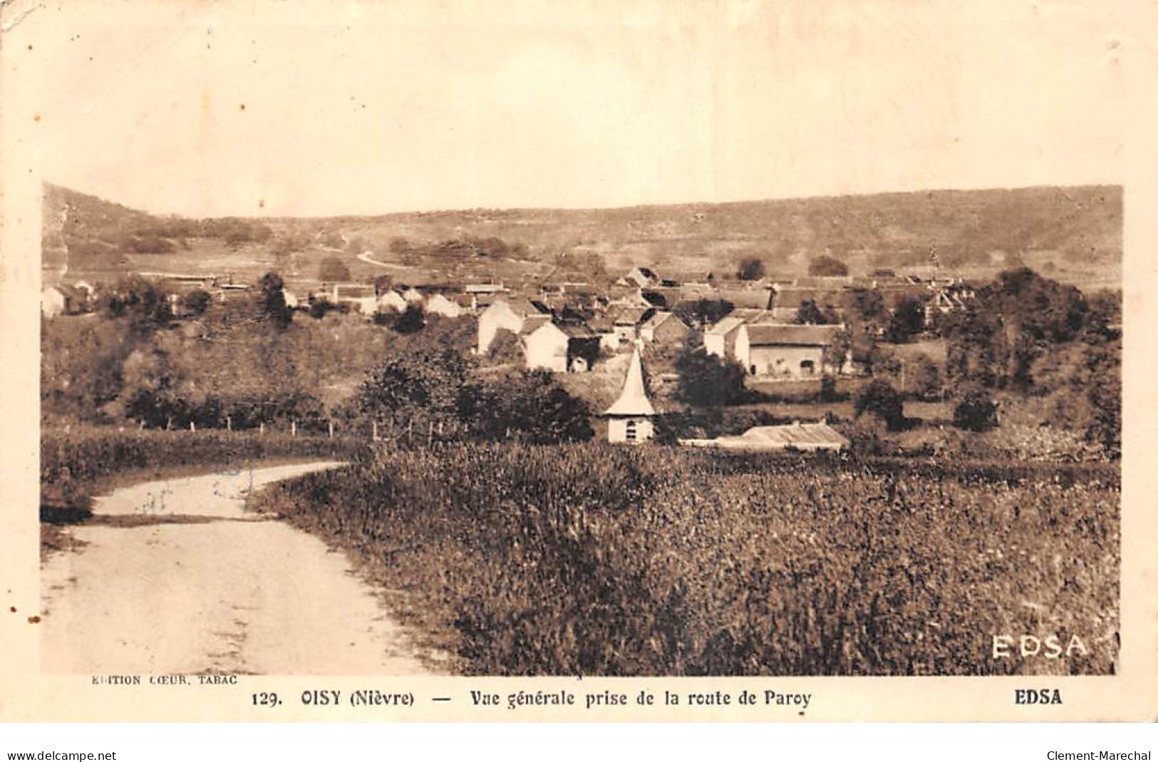 OISY - Vue Générale Prise De La Route De Paroy - Très Bon état - Other & Unclassified