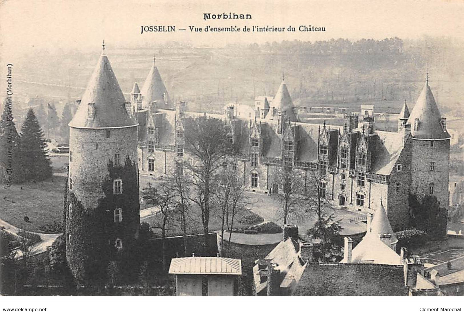 JOSSELIN - Vue D'ensemble De L'intérieur Du Château - Très Bon état - Josselin