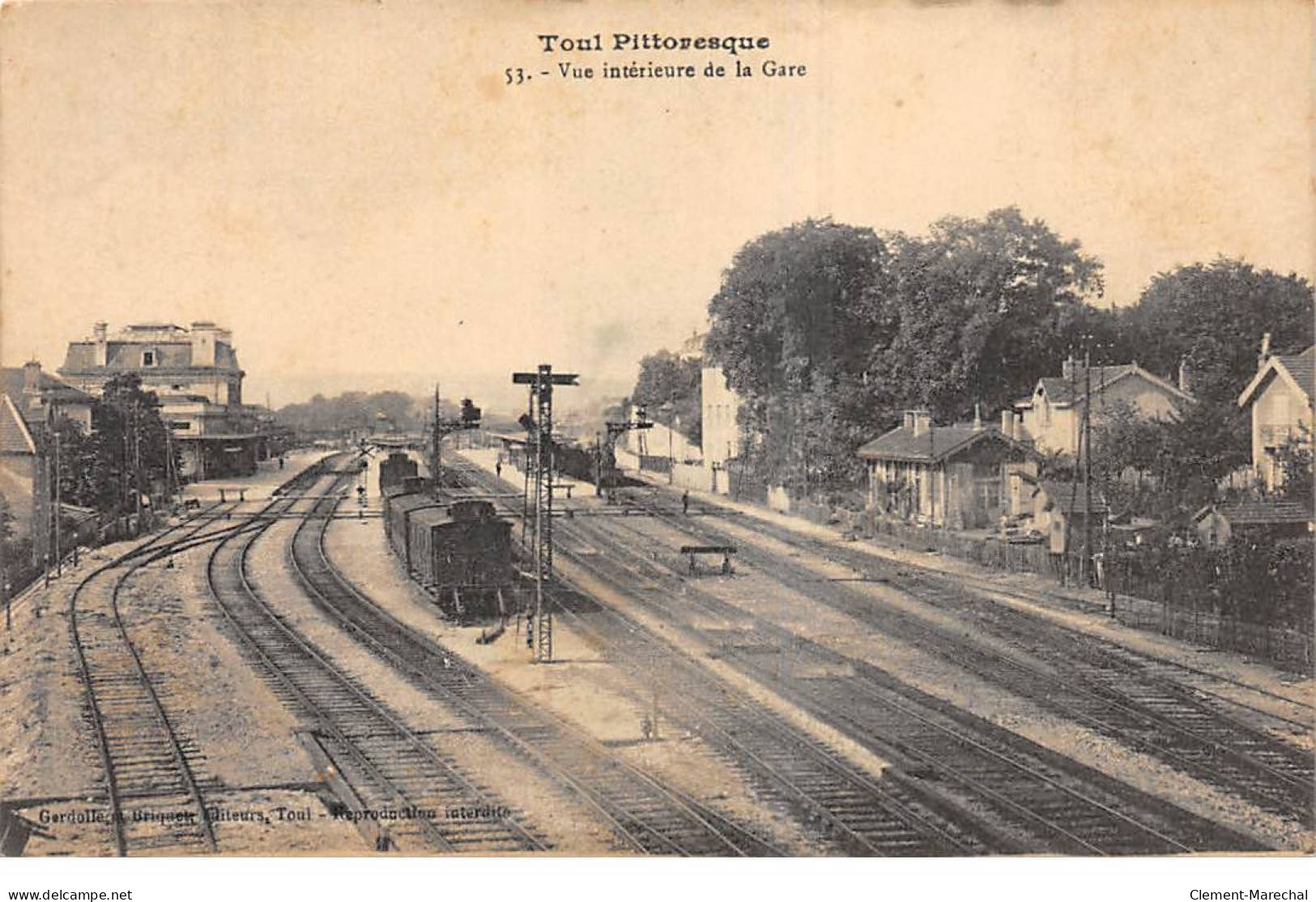 TOUL Pittoresque - Vue Intérieure De La Gare - état - Toul