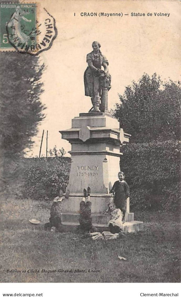 CRAON - Statue De Volney - Très Bon état - Craon