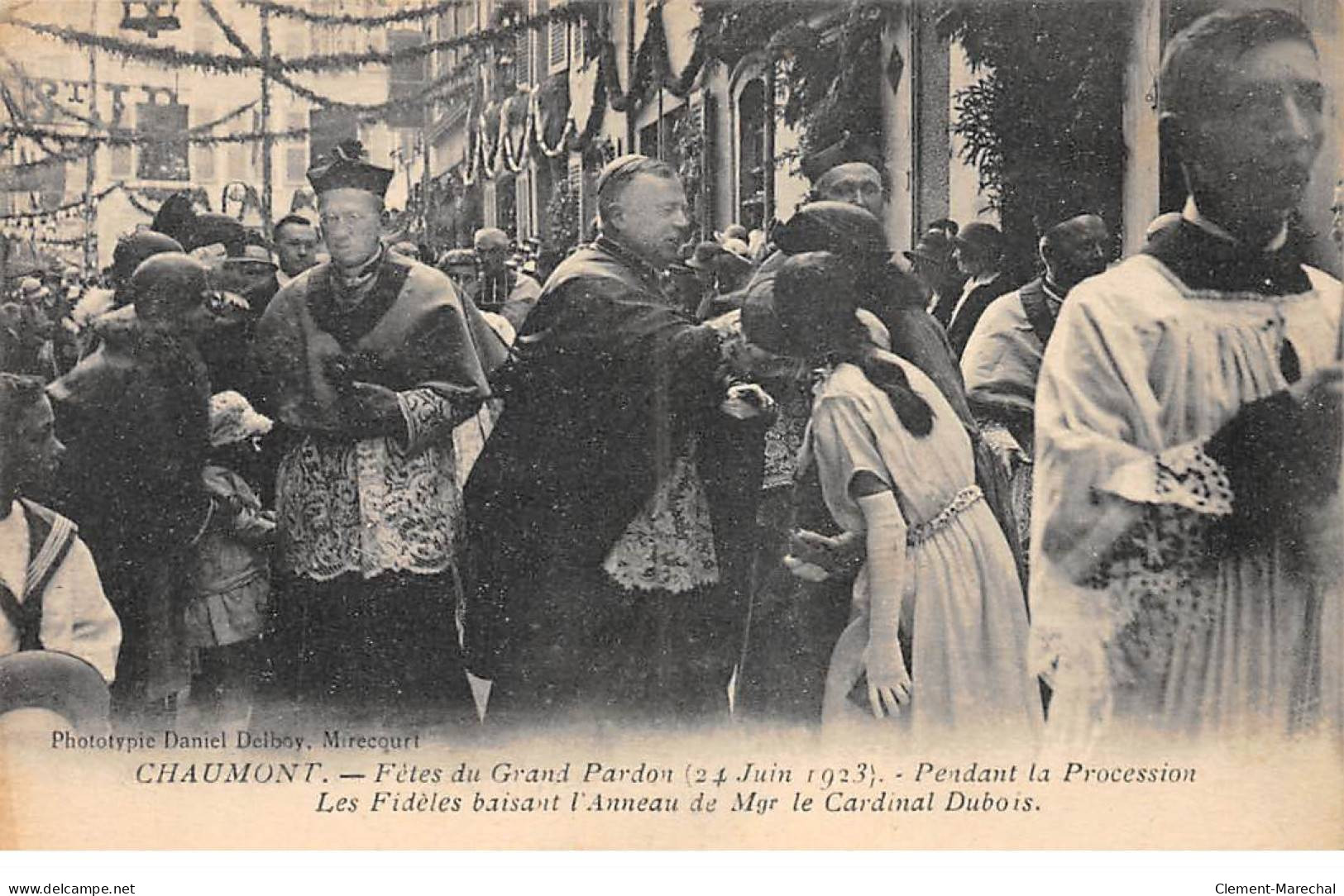 CHAUMONT - Fêtes Du Grand Pardon - 24 Juin 1923 - Pendant La Procession - Le Cardinal Dubois - Très Bon état - Chaumont