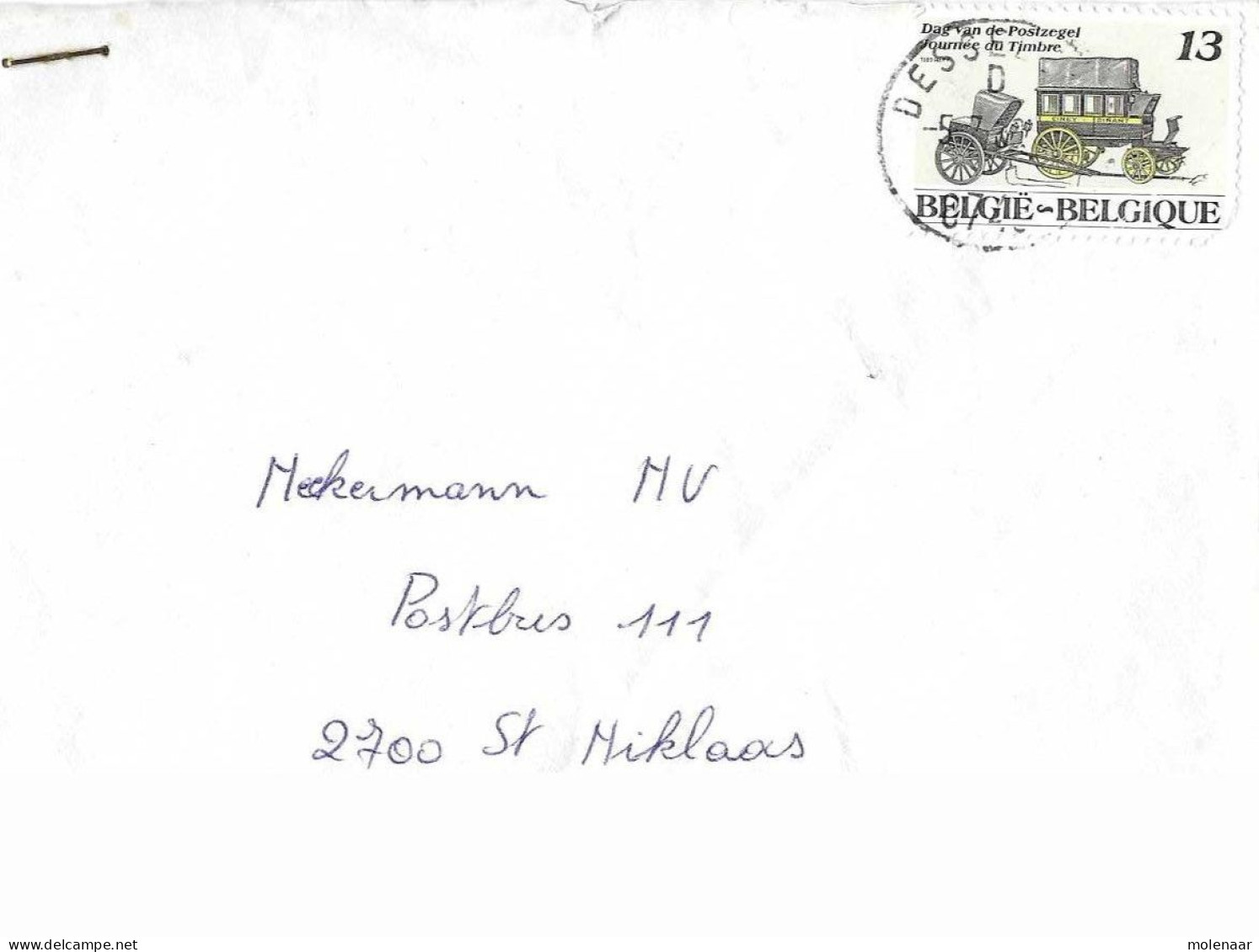 Postzegels > Europa > België > 1951-... >  Brief Met 1 Zegel (17036) - Briefe U. Dokumente