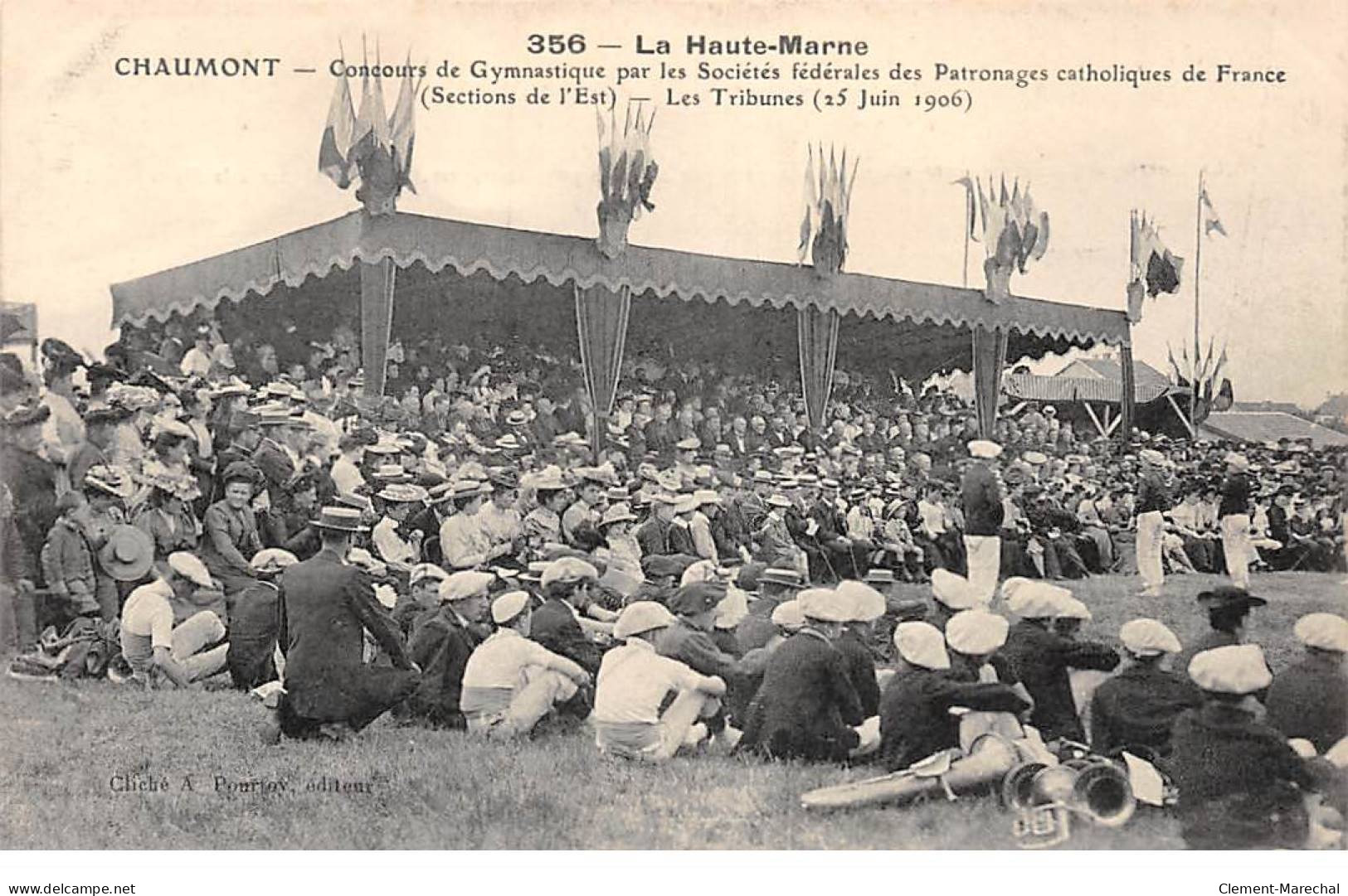 CHAUMONT - Concours De Gymnastique Par Les Sociétés Fédérales Des Patronages Catholique - 25 Juin 1906 - Très Bon état - Chaumont