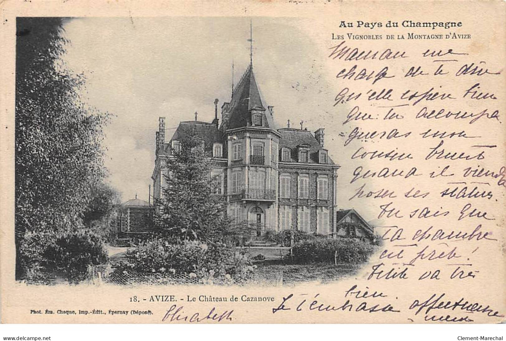 AVIZE - Le Château De Cazanove - Très Bon état  - Sonstige & Ohne Zuordnung