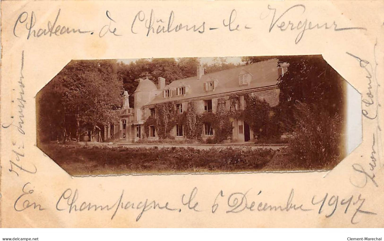 CHALONS LE VERGEUR - Carte Photo - 1917 - Très Bon état  - Sonstige & Ohne Zuordnung