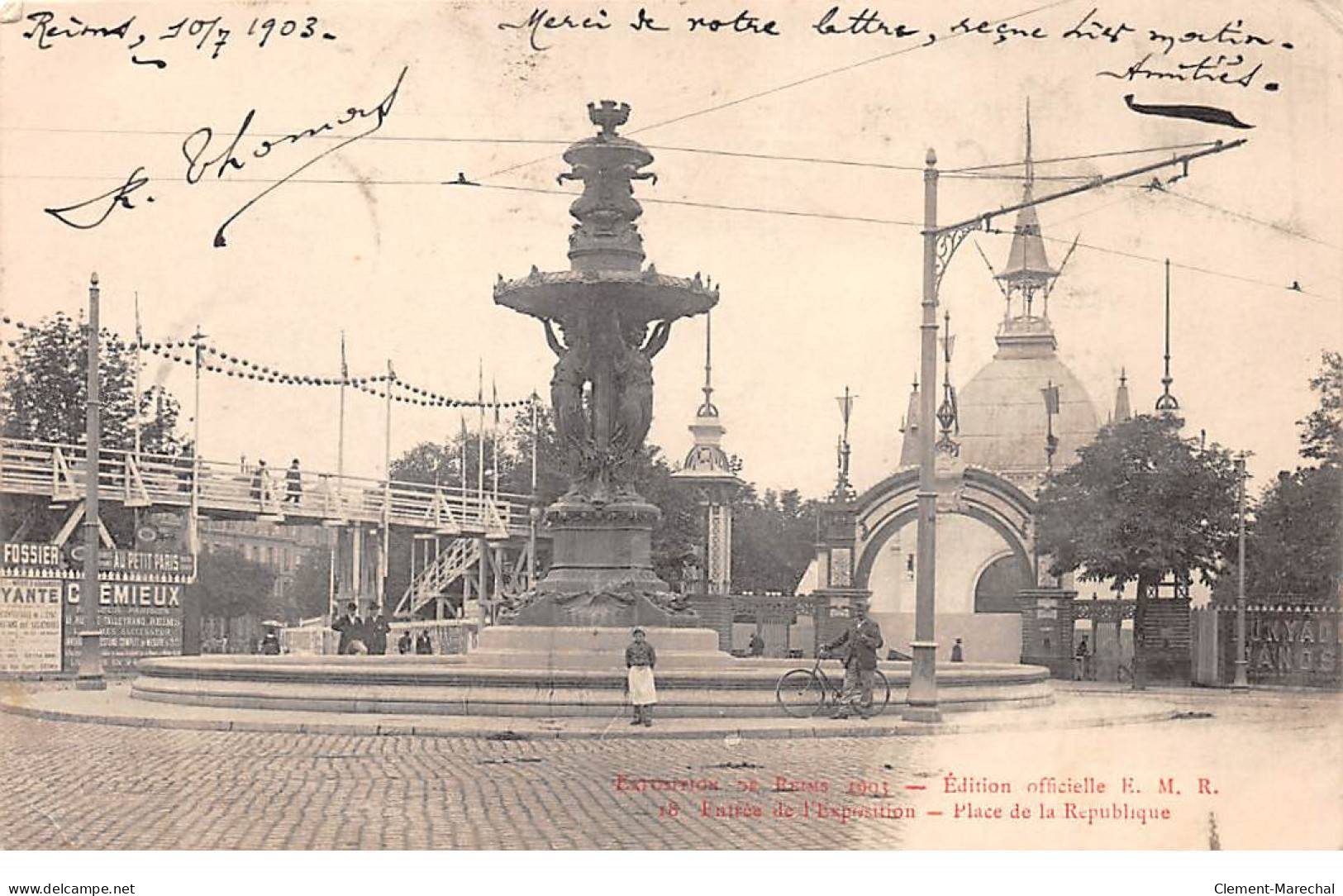 Exposition De REIMS - 1903 - Place De La République - état - Reims