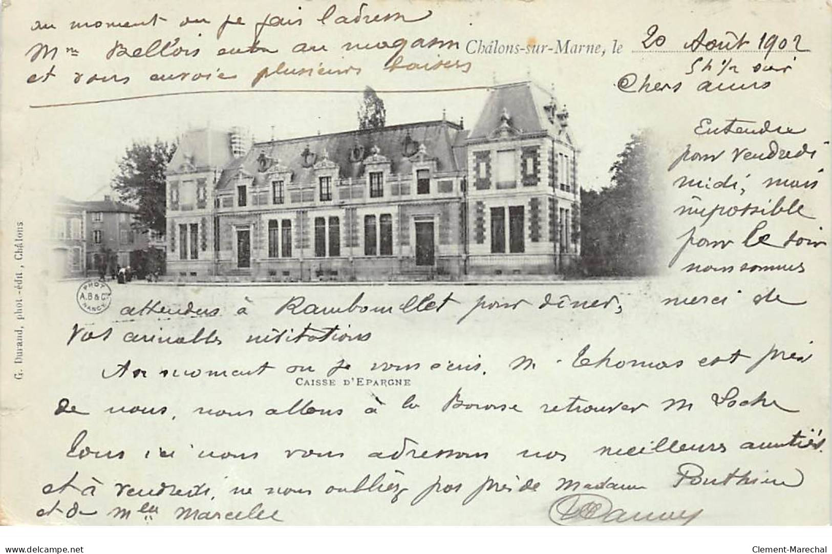 CHALONS SUR MARNE - Caisse D'Epargne - Très Bon état - Châlons-sur-Marne