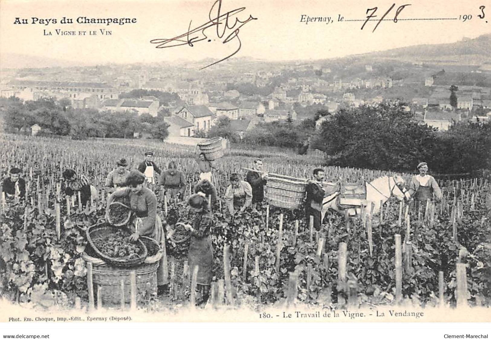EPERNAY - La Vigne Et Le Vin - Le Travail De La Vigne - La Vendange - Très Bon état - Epernay