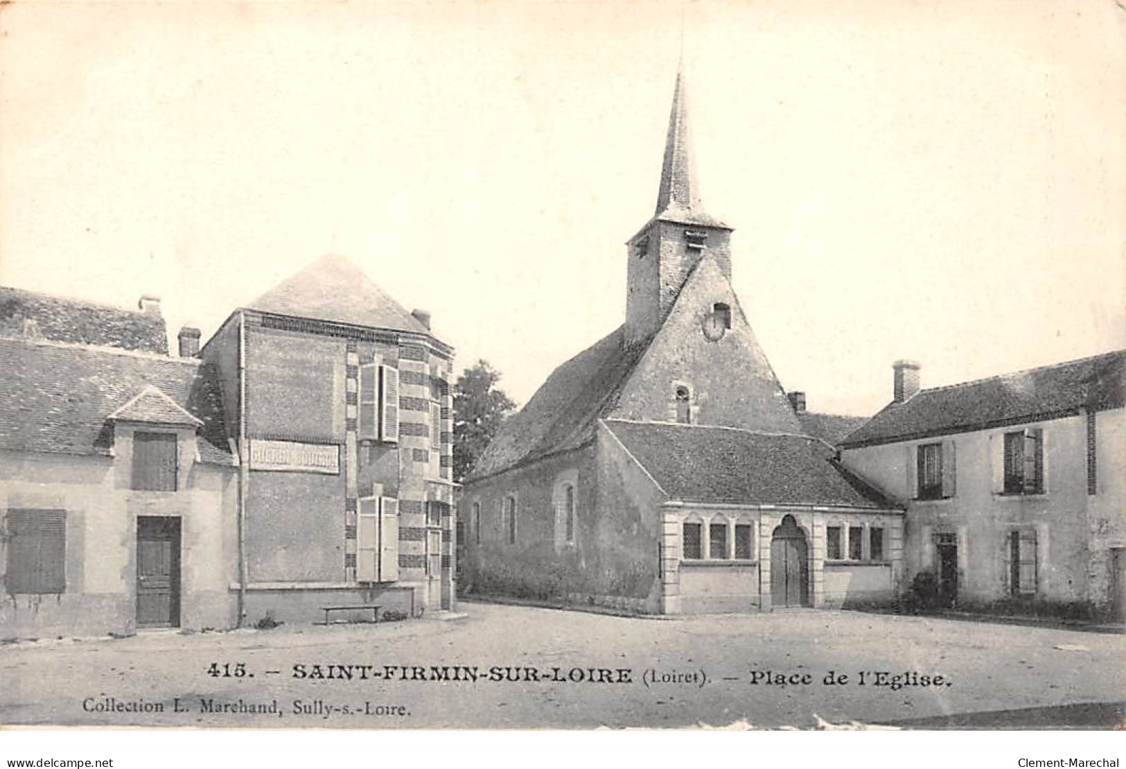 SAINT FIRMIN SUR LOIRE - Place De L'Eglise - Très Bon état - Autres & Non Classés