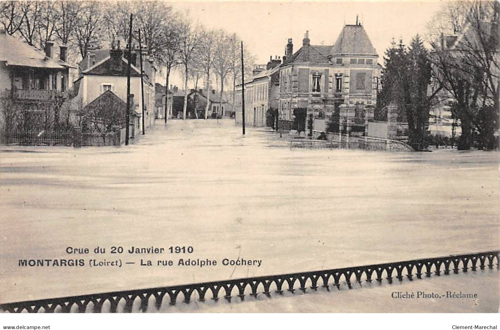 MONTARGIS - Crue Du 20 Janvier 1910 - La Rue Adolphe Cochery - Très Bon état - Montargis