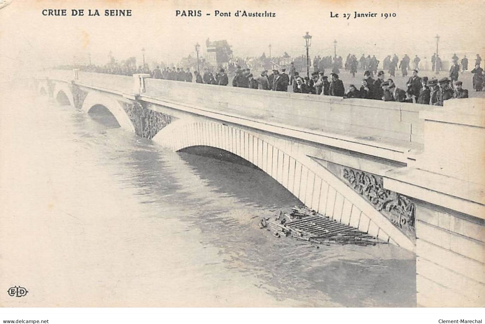 PARIS - Crue De La Seine 1910 - Pont D'Austerlitz - Très Bon état - Inondations De 1910