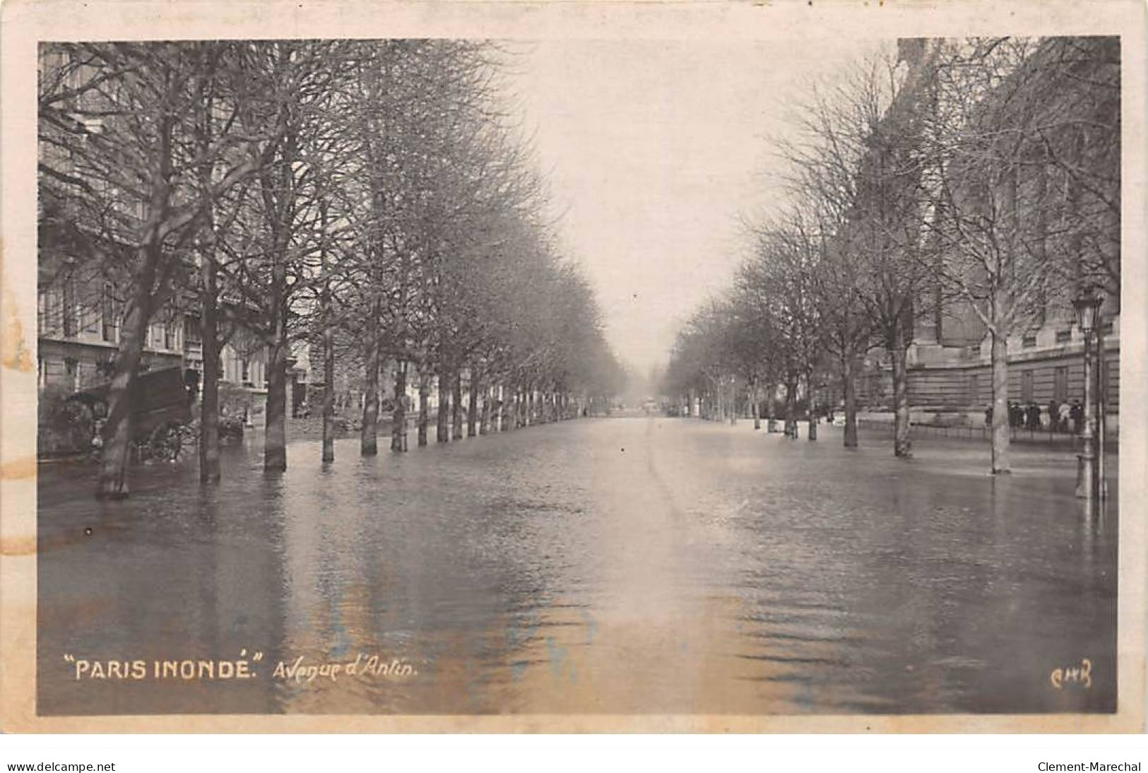 PARIS - Inondé - Avenue D'Antin - Très Bon état - Überschwemmung 1910